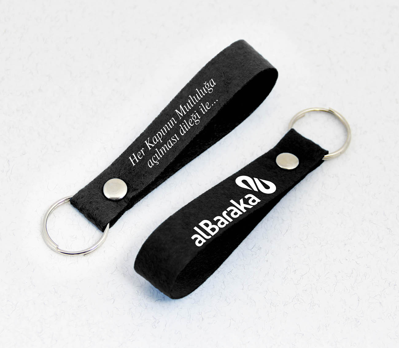 Kurumsal, Keçe Kumaş Paketli Promosyon Anahtarlık