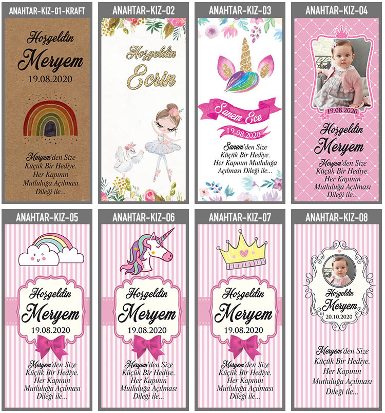 Makrome Gökkuşağı Anahtarlık - Kız Bebek Şekeri