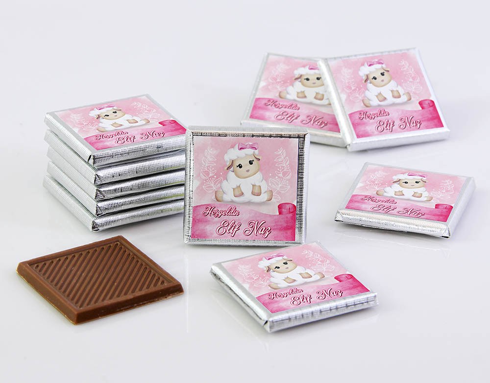 Kız Bebek Dökme Çikolata - Kuzu