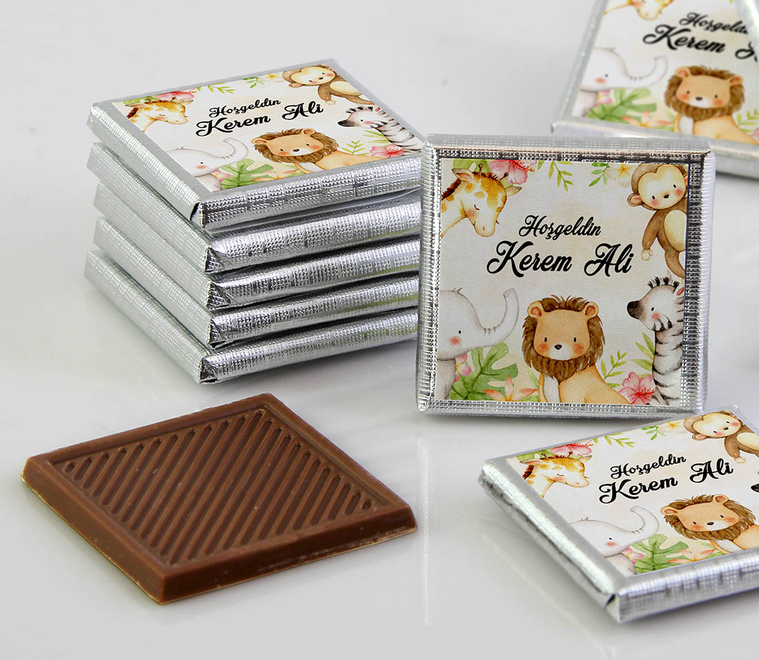 Erkek Bebek Çikolatası - Kutulu - Safari