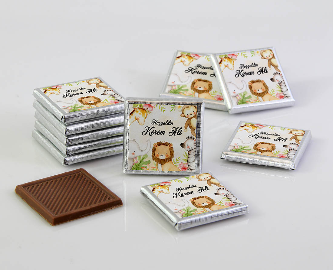 Erkek Bebek Çikolatası - Kutulu - Safari