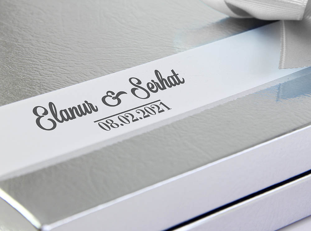 Söz-Nişan Çikolatası - Kutulu - Kristal, Yaprak MD1