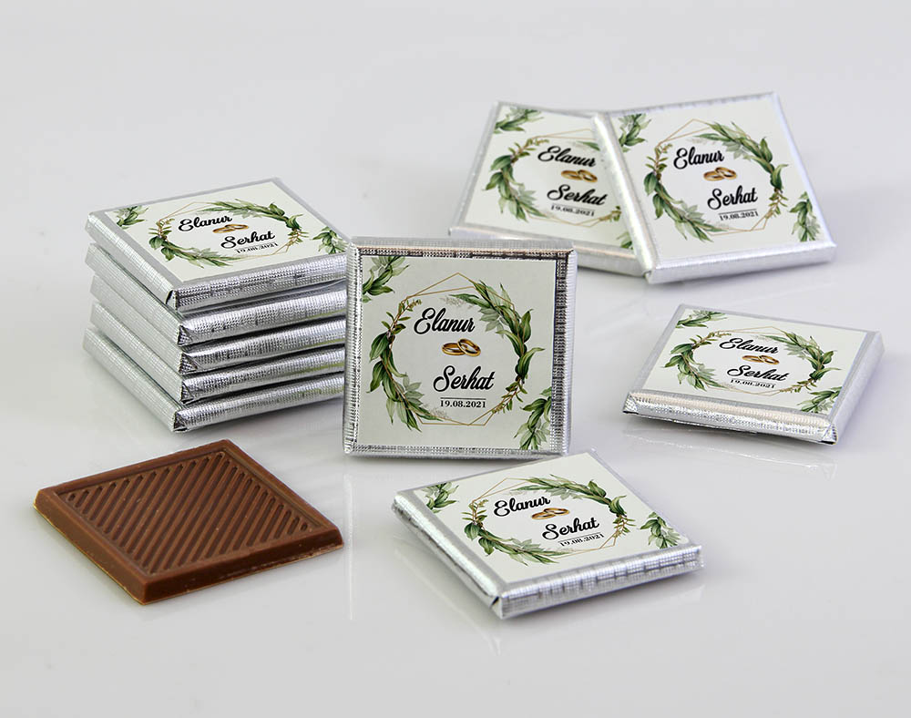 Söz-Nişan Çikolatası - Kutulu - Kristal, Yaprak MD1