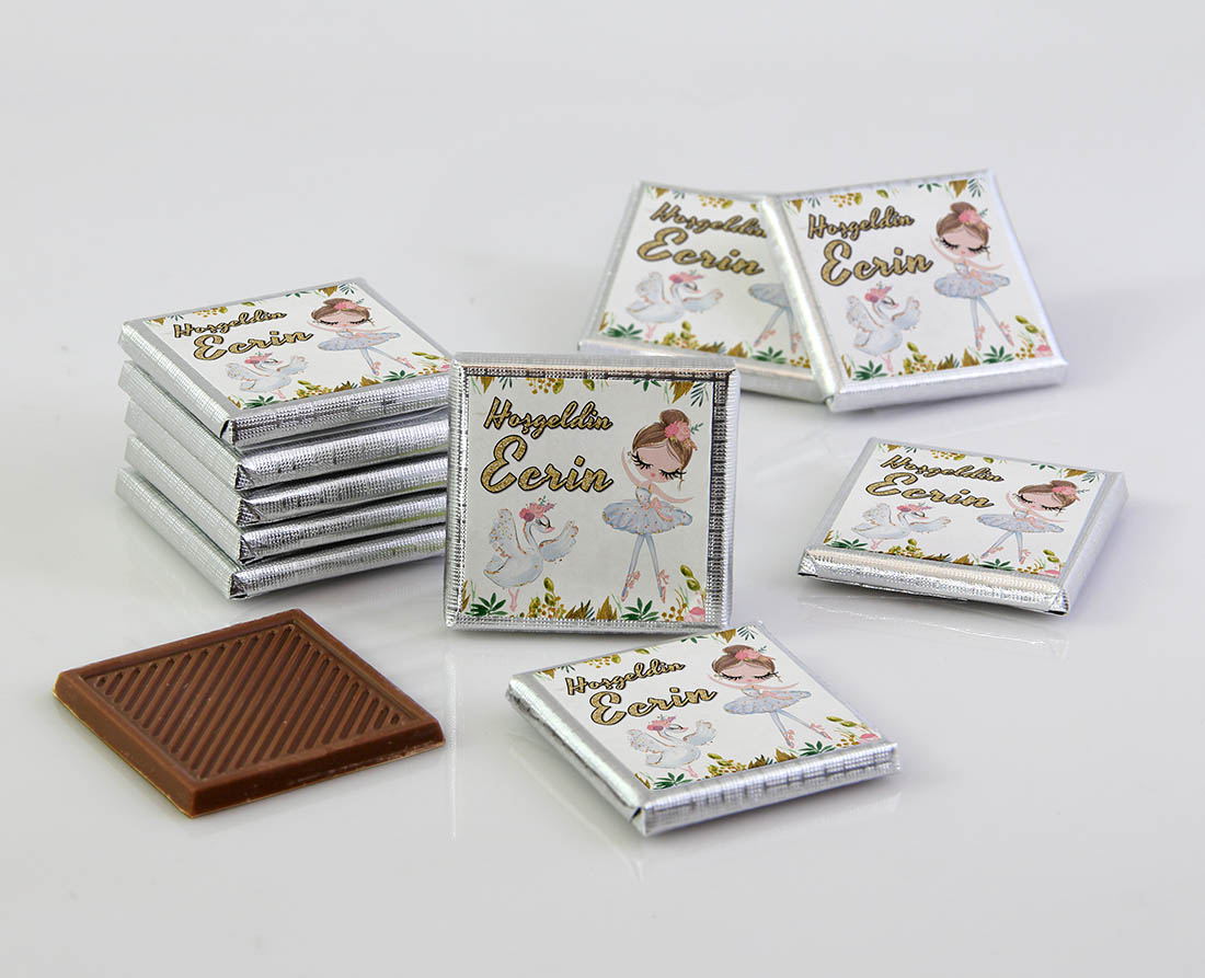 Kız Bebek Çikolatası - Kutulu - Balerin