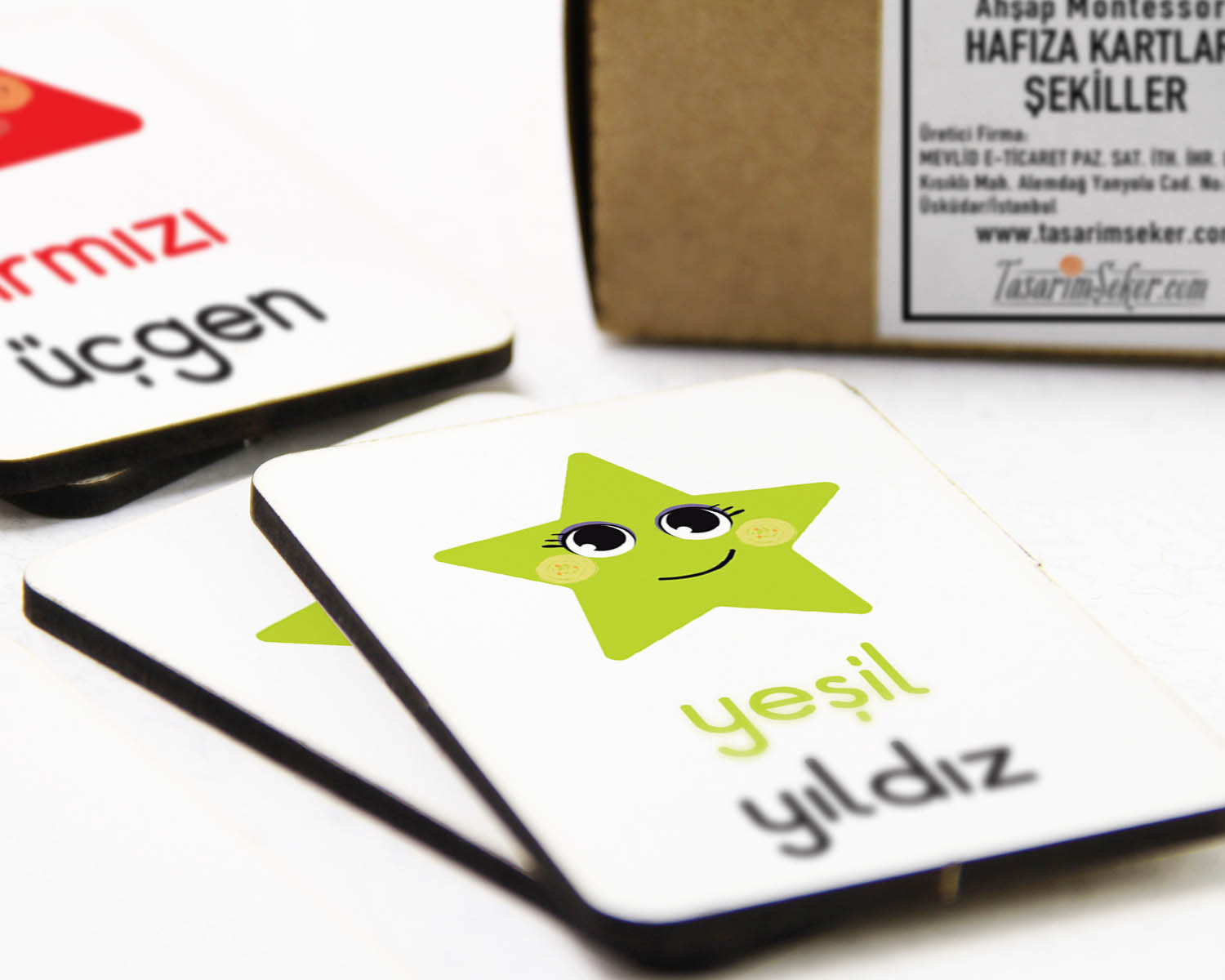 Zeka Kartları Eşleştirme Oyunu, Şekiller Hafıza Kartları, Ahşap Eğitici Puzzle Oyuncak