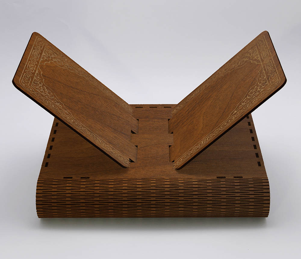 Kişiye Özel Ahşap Rahleli Kuran Kutusu, Ceviz