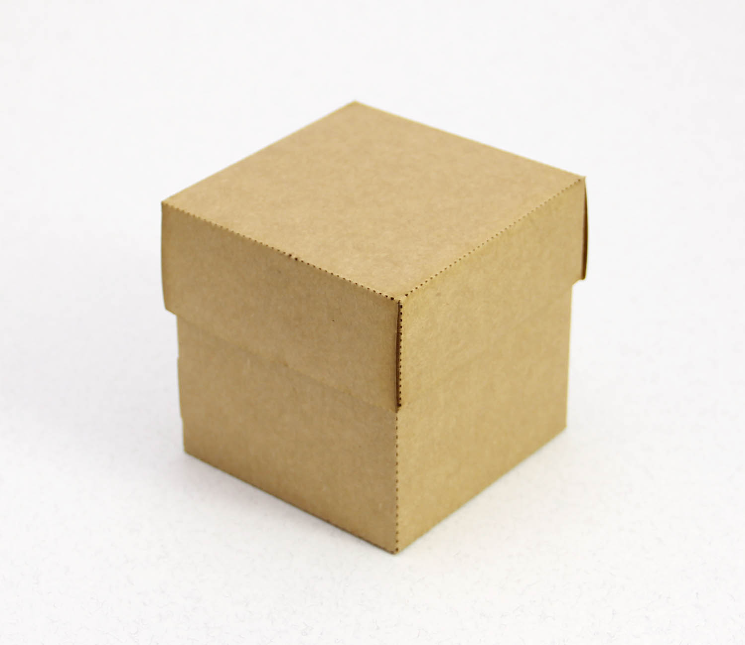 7 x 7 x 7 cm Kapaklı Kraft Karton Kutu