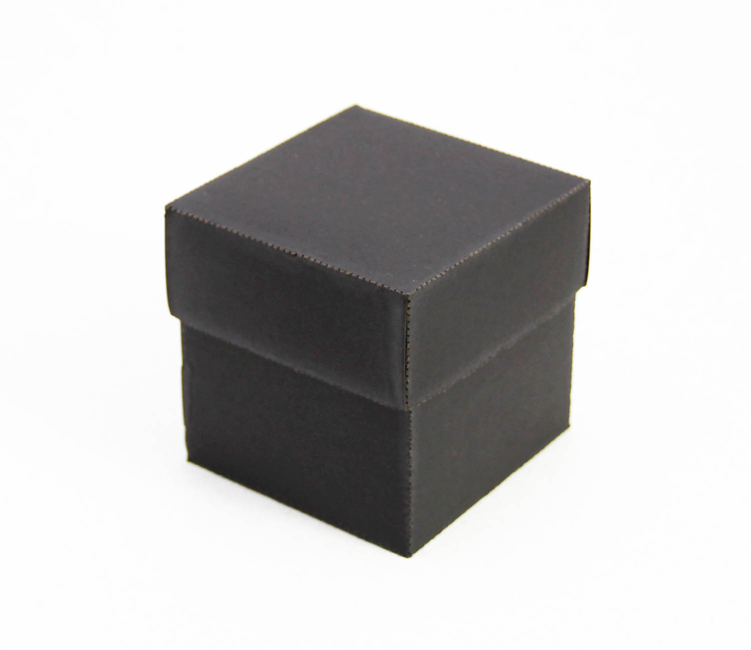 7 x 7 x 7 cm Kapaklı Siyah Karton Kutu