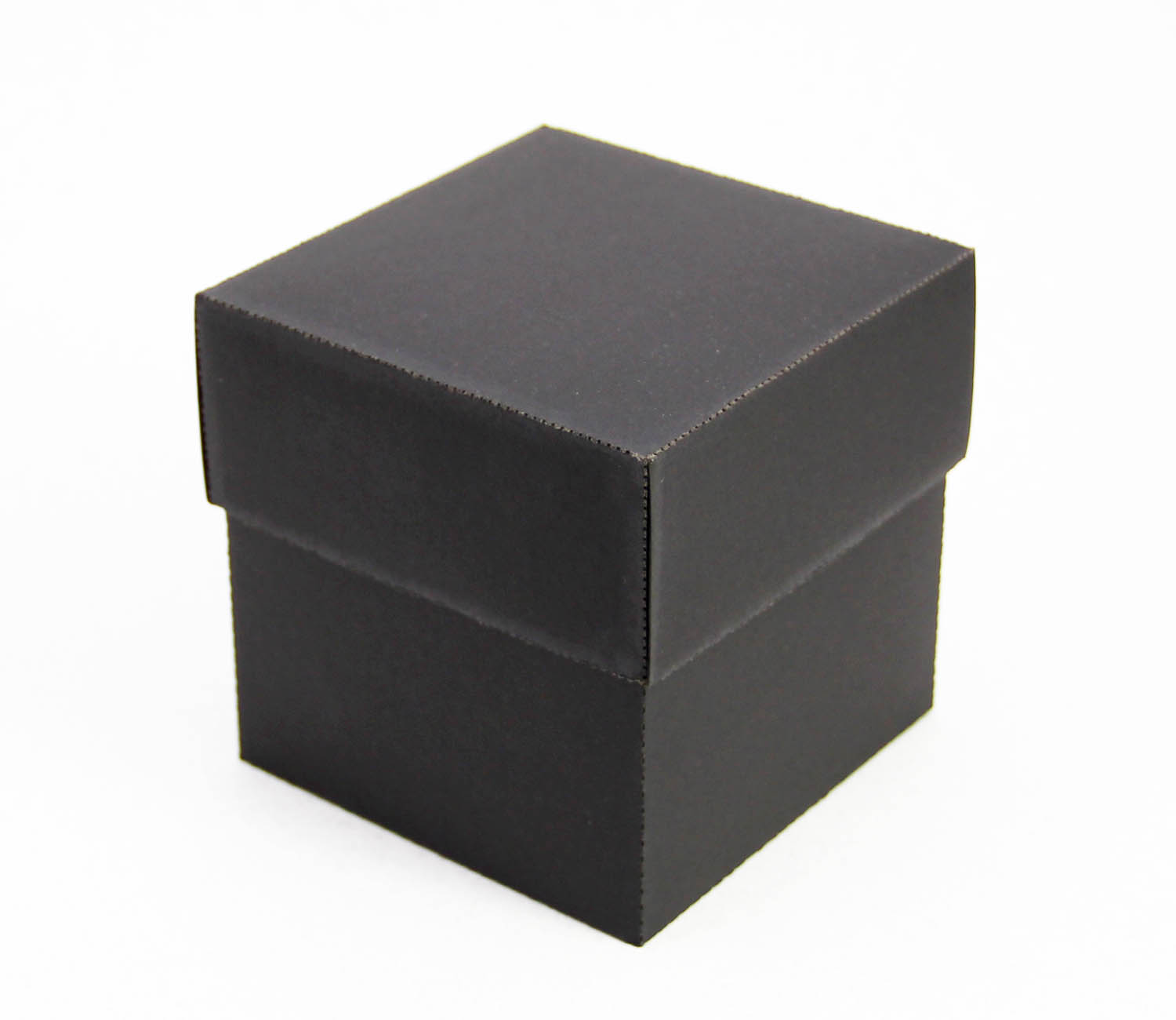 9 x 9 x 9 cm Kapaklı Siyah Karton Kutu