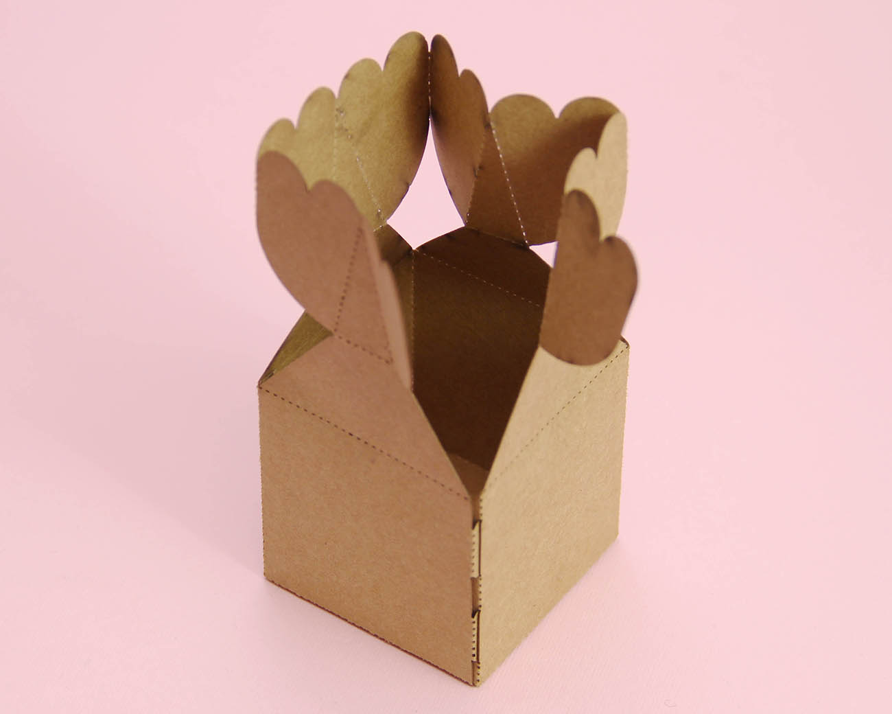 Kraft Karton BonBon Şekilli Şeker ve Lokum Kutusu