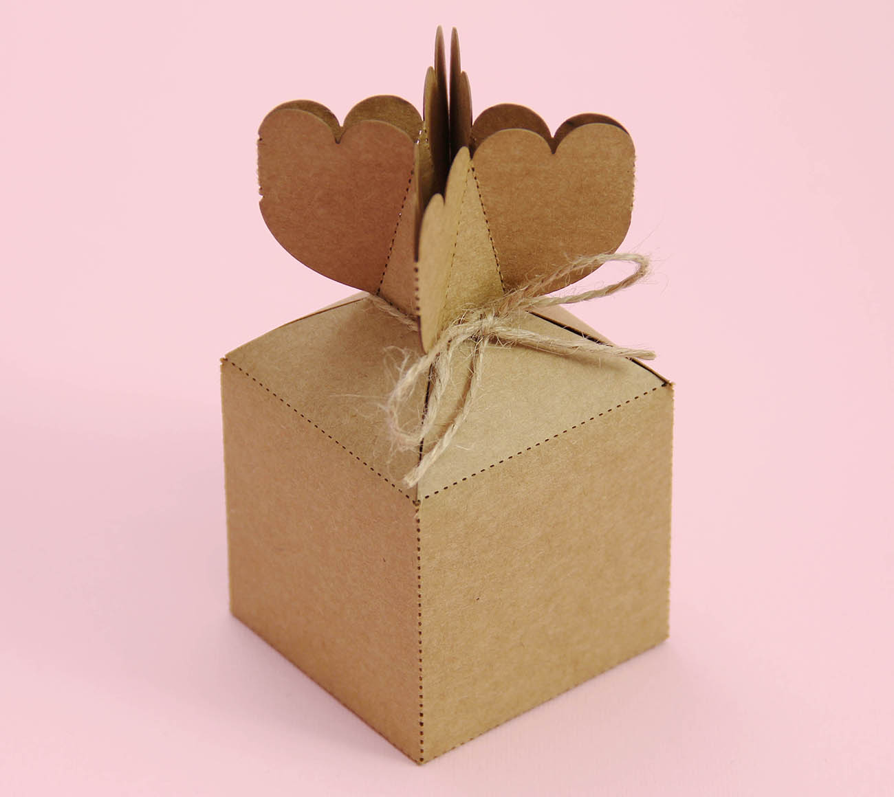 Kraft Karton BonBon Şekilli Şeker ve Lokum Kutusu