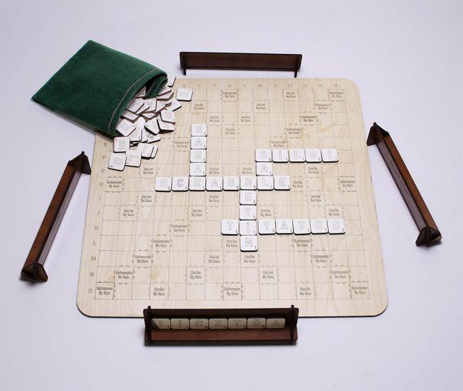 Kelime Üretme Oyunu - Kelime Avı - Yerli Üretim Ahşap Türkçe Scrabble