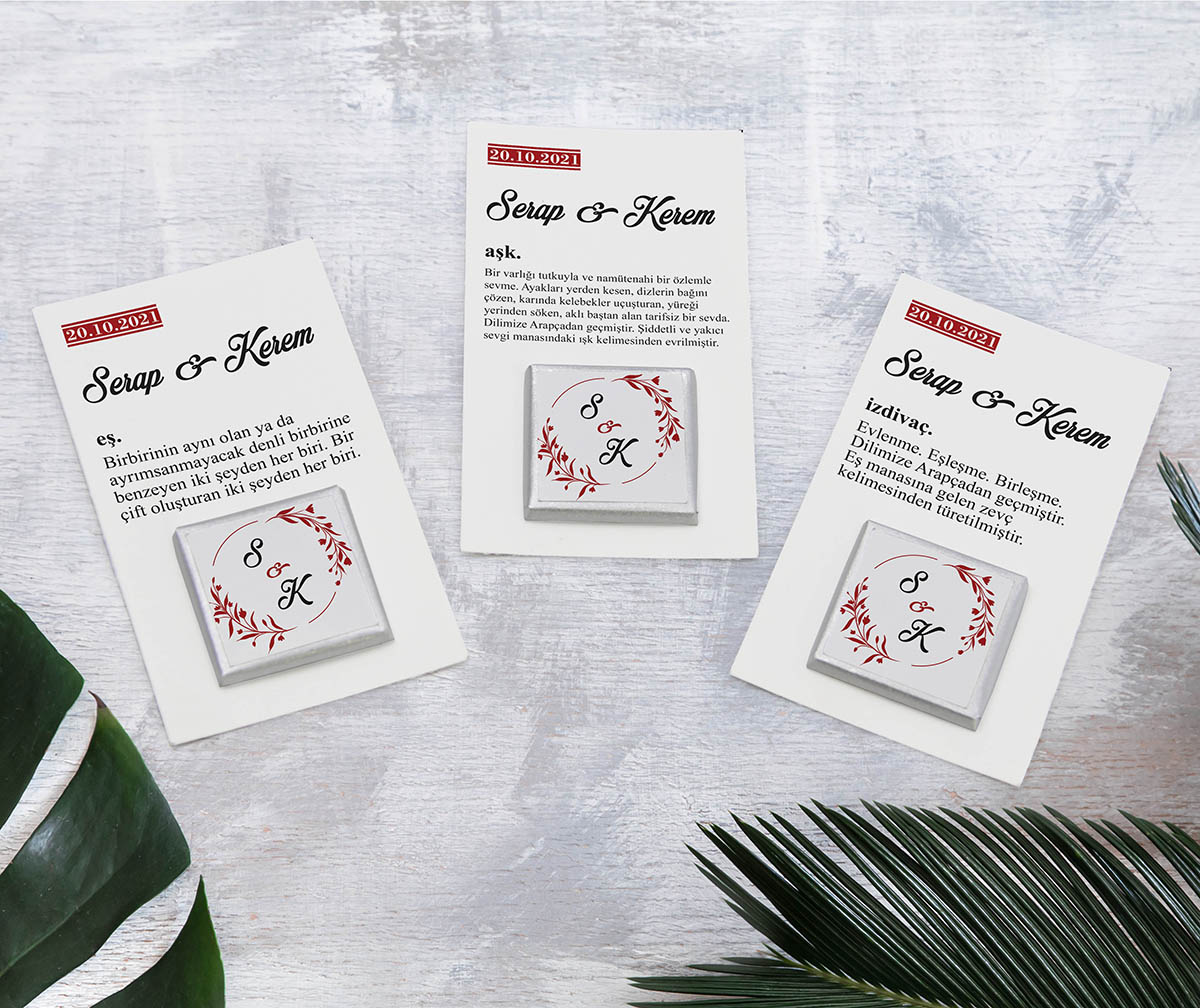 Hediyelik Çikolatalı Kart - LUGAT