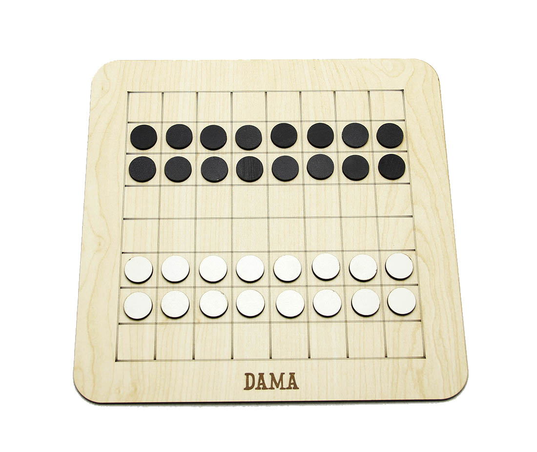 3’ü Bir Arada Zeka Oyunu Seti - 9 Taş, Dama, Reversi