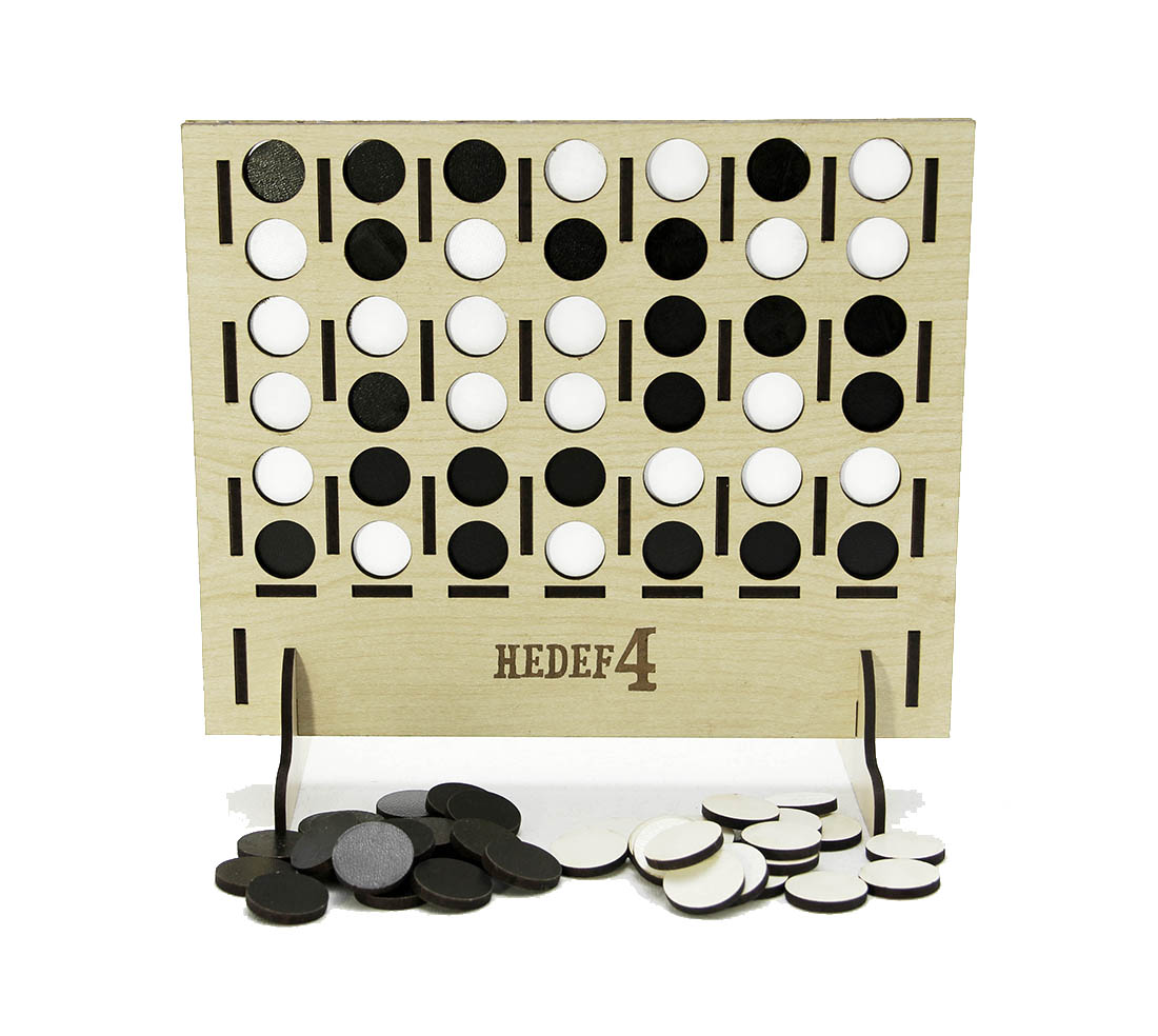 4’ü Bir Arada Zeka Oyunu Seti - 9 Taş, Dama, Reversi, Hedef 4